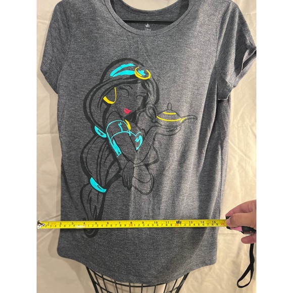 Disney Princess Jasmine Graphic T Shirt Women's XL Gray Short Sleeve - Picture 5 of 5